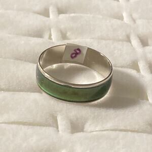 Mood ring thermal color, changing wedding band style ring 8 unisex